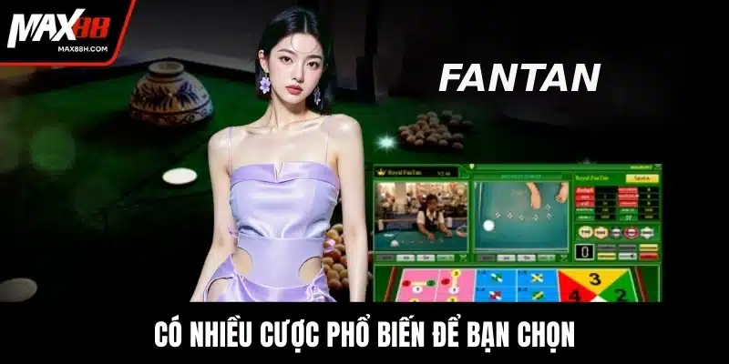 Có nhiều cược phổ biến để bạn chọn