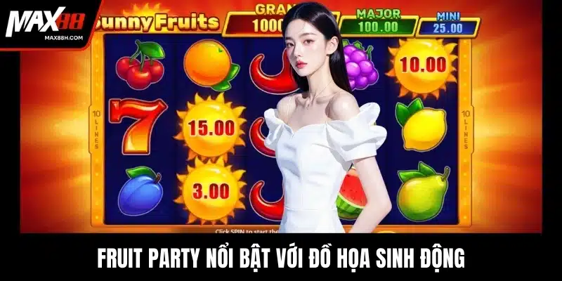 Fruit Party nổi bật với đồ họa sinh động